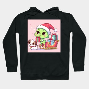 Baby Grinch inspired Grinchmas! Cute Christmas decor festive wear Hoodie